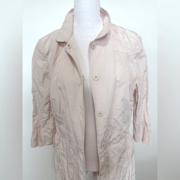 Worth Unique Light Weight Coat, Rumbled Fabric Effect, Size S - Picture 2 of 10